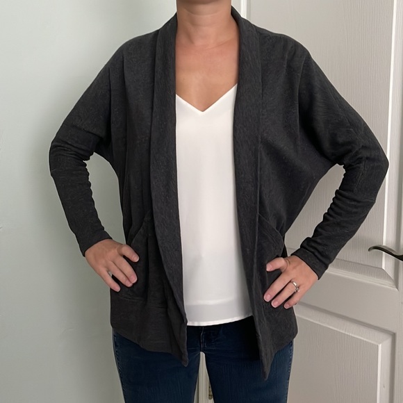 Prana Tops - Prana Cardigan in Charcoal Gray